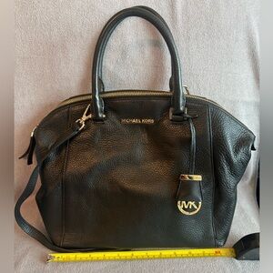 Michael Kors Black Leather Satchel